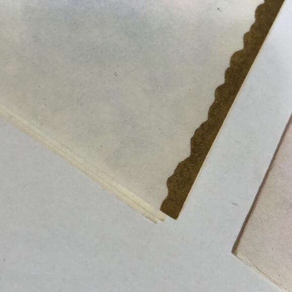 Vintage Christmas Cards Lot of 10 Gold Trees Puppy Religious Shabby Chic - Picture 4 of 14